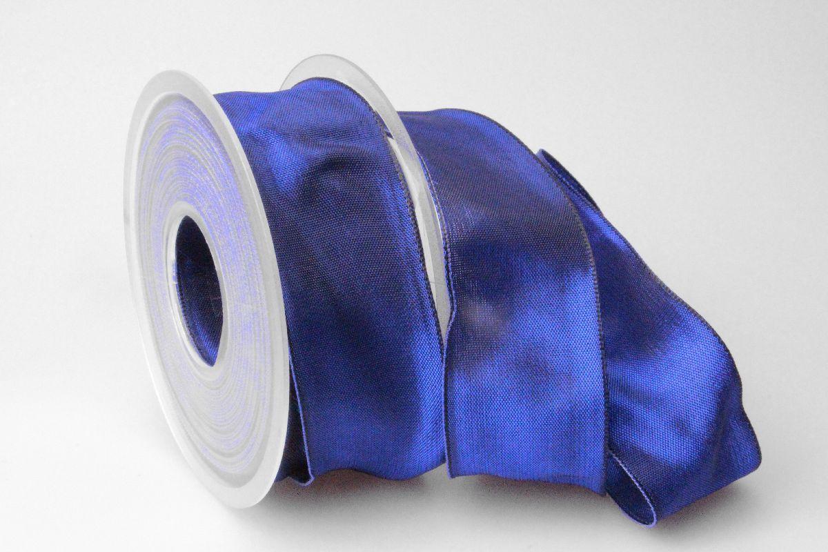 Uniband Dunkelblau mit Draht 40mm