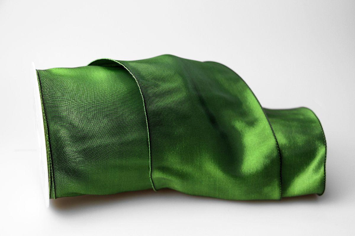 Uniband Dunkelgrün mit Draht 100mm