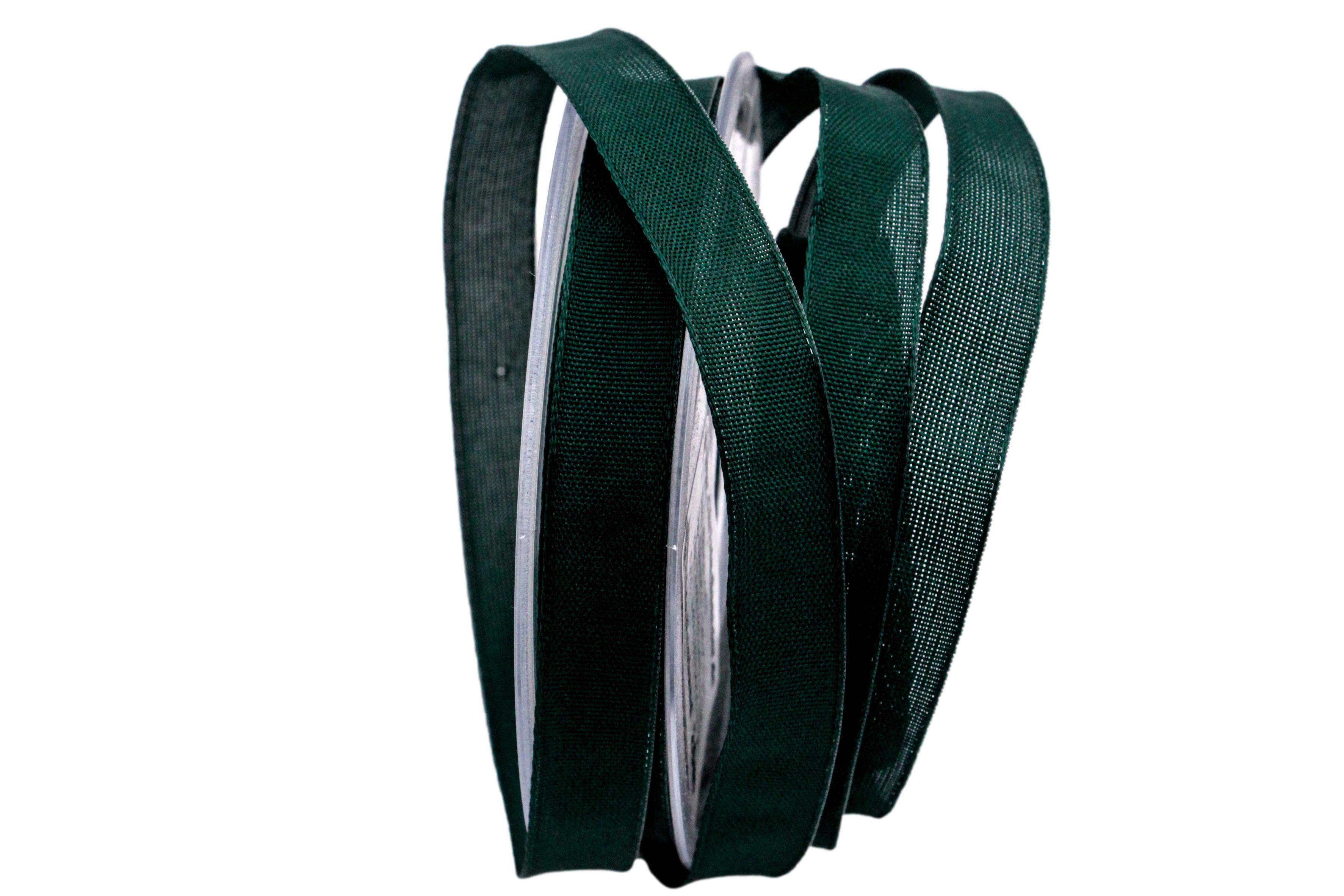 Uniband Dunkelgrün mit Draht 15mm