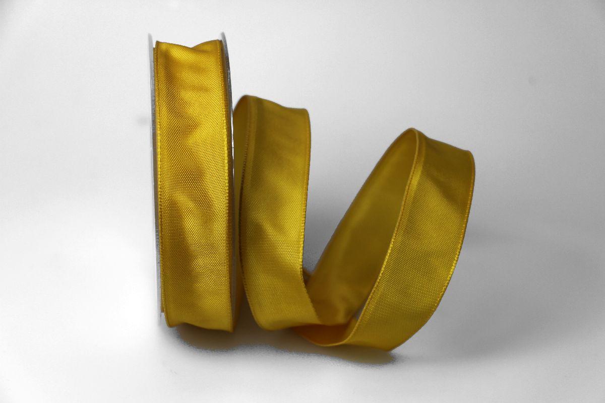Uniband Gelb mit Draht 25mm