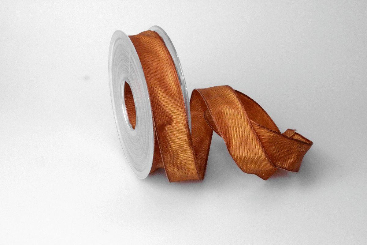 Uniband Hellbraun mit Draht 25mm