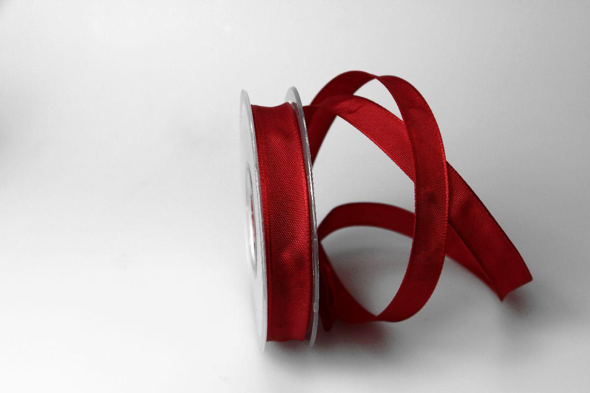 Uniband Karminrot mit Draht 15mm