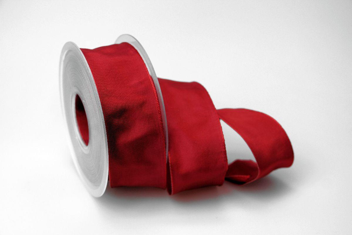 Uniband Karminrot mit Draht 40mm