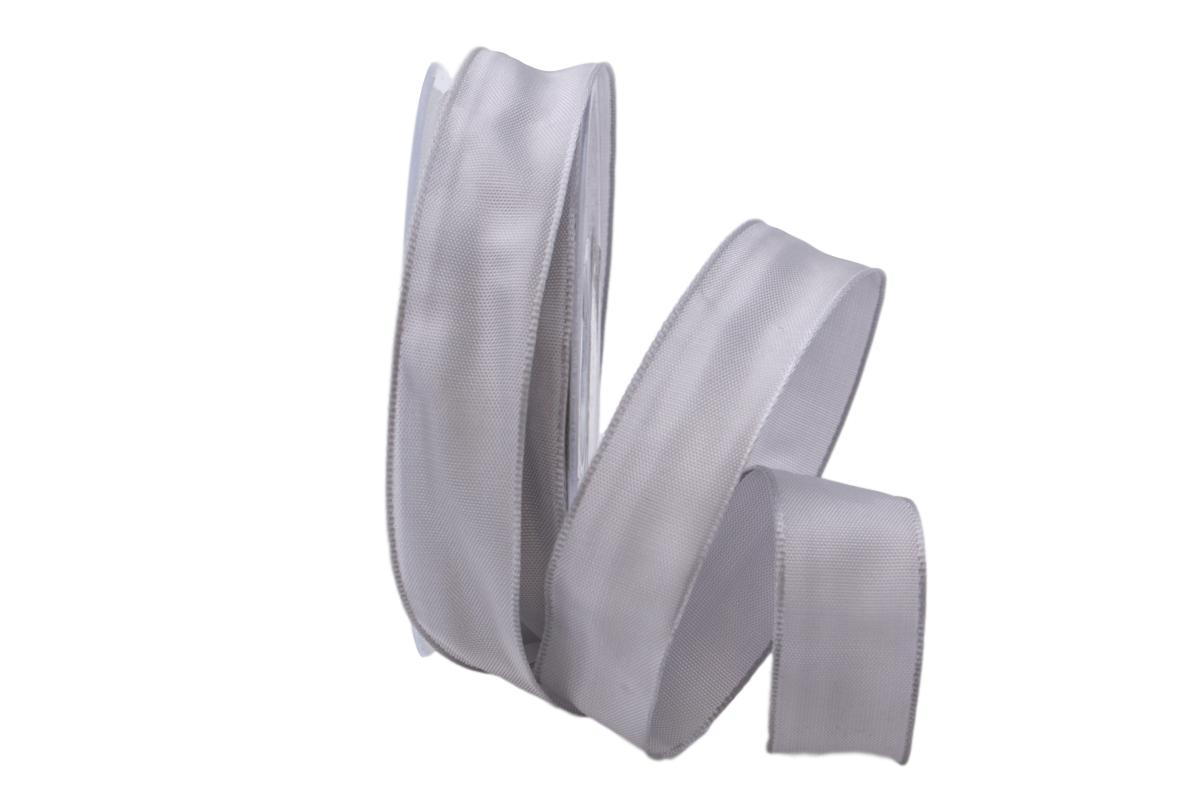 Uniband Lichtgrau 25mm mit Draht