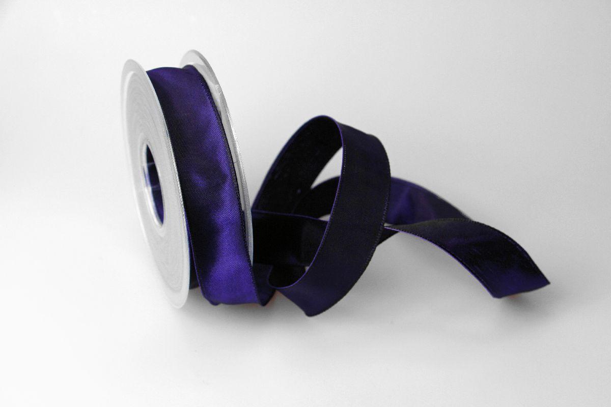 Uniband Lila mit Draht 25mm