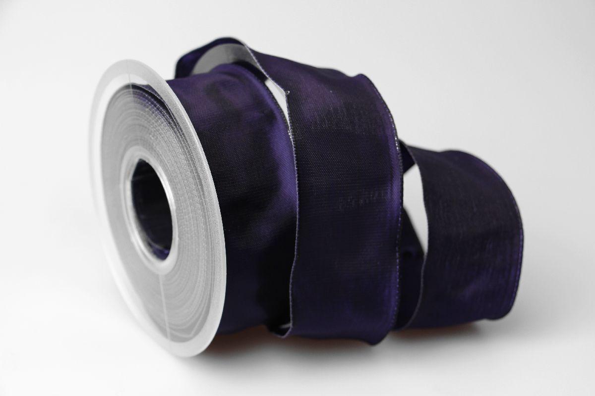 Uniband Lila mit Draht 40mm