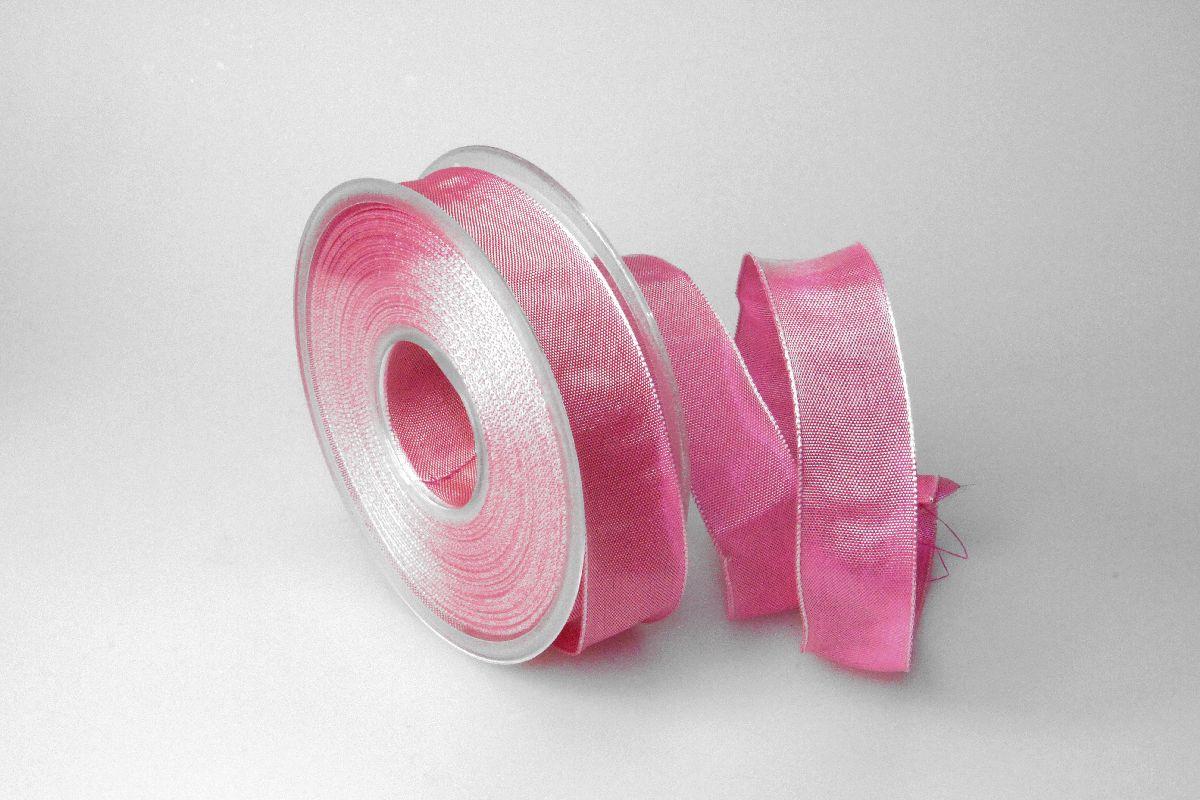 Uniband Pink mit Draht 25mm
