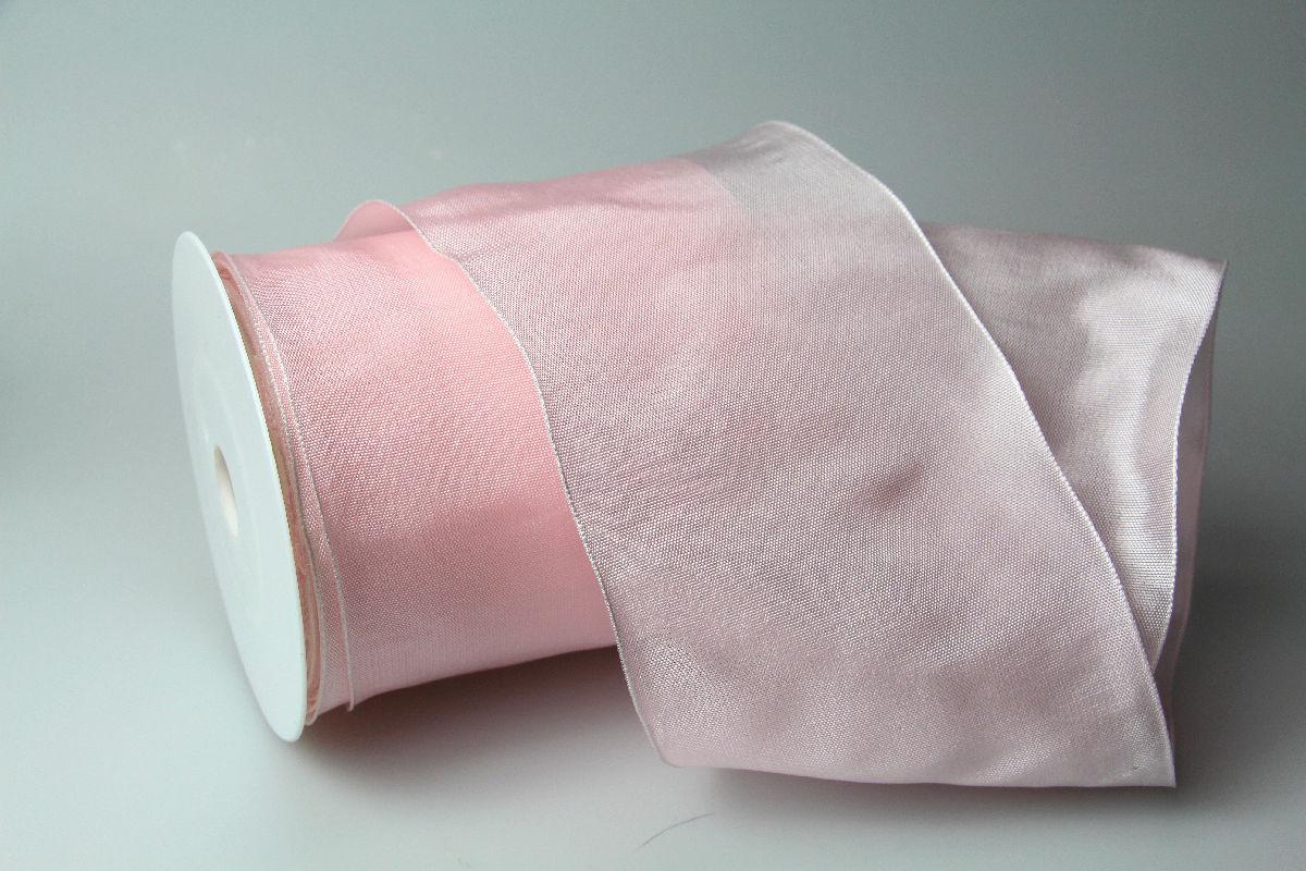 Uniband Rosa mit Draht 100mm