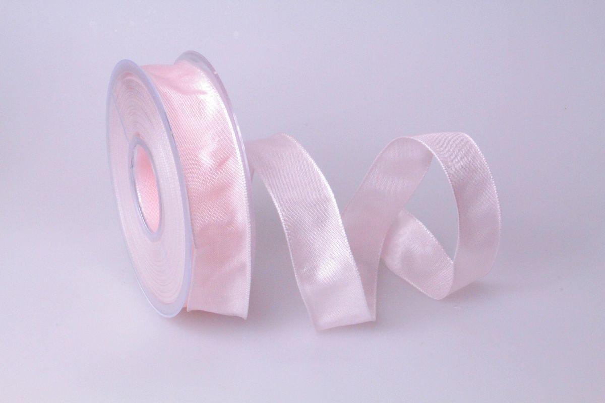 Uniband Rosa mit Draht 25mm