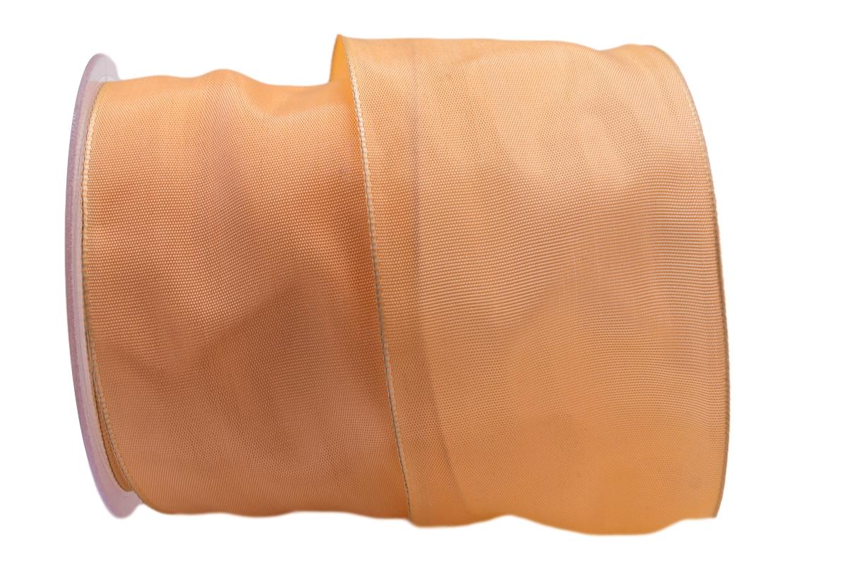 Uniband SONDERFARBE aprikot 75mm mit Draht