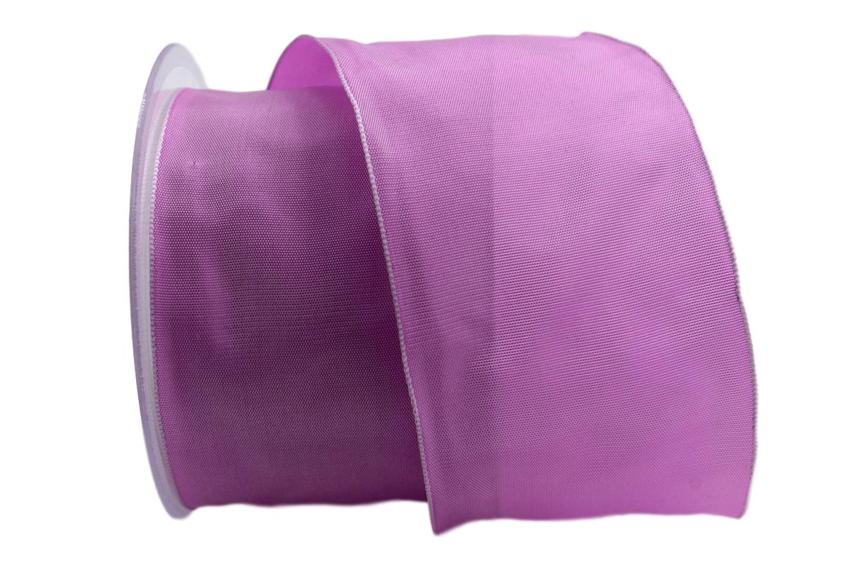 Uniband SONDERFARBE flieder ca. 70mm mit Drahtkante