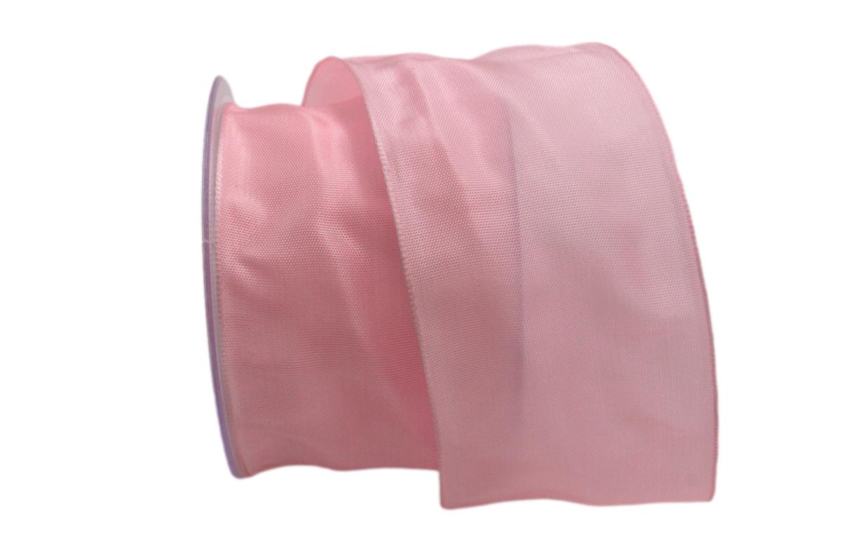 Uniband SONDERFARBE rosa 75mm mit Drahtkante