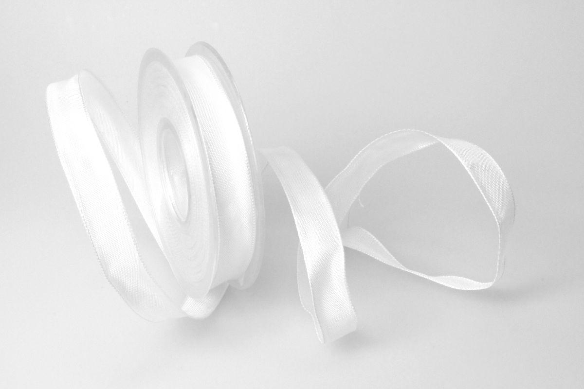 Uniband Weiß mit Draht 15mm