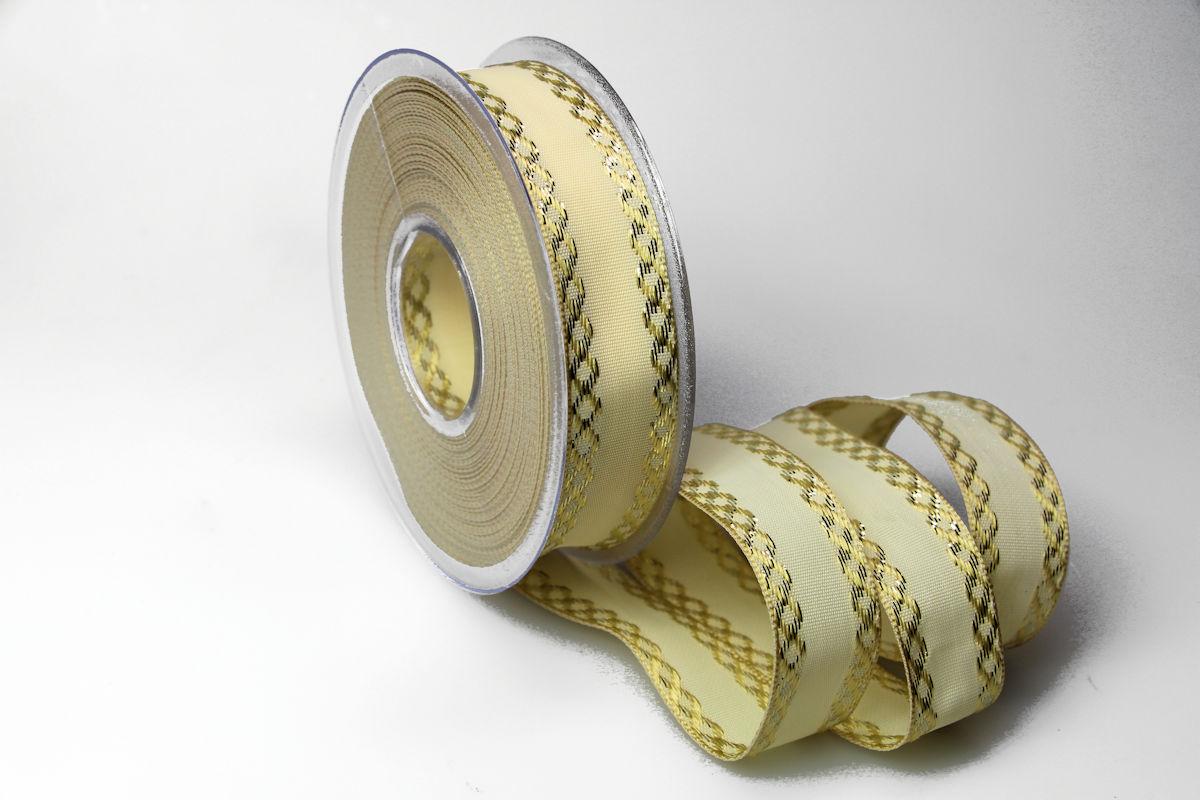 Weihnachtsban Gloria creme 25mm ohne Draht